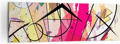 Produktbild von Bild auf Leinwand - Leinwandbild - Abstraktion modern - 160x50cm - Wand Bild - Wanddeko - Leinwanddruck - Bilder - Kunstdruck - Wanddekoration - Leinwand bilder - Wandkunst - AB160x50-3603
