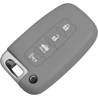 Produktbild von PhoneNatic Silikon Schlüssel Hülle kompatibel mit der KIA Forte 4-Tasten Fernbedienung in grau Funkschlüssel 4-Key