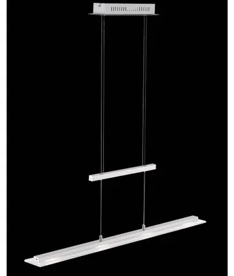 Produktbild von LED Pendelleuchte CCT + dimmbar 4x5W 1600 lm 2700/4600/6500 K HxL 150x80x88 cm nickelfarben matt/chromfarben