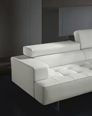 Produktbild von Polster Prianera Möbel Dreisitzer Sofa 3 Sitzer Sofas Luxus Leder Couchen Weiß