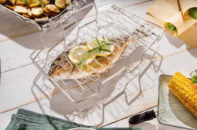 Produktbild von Edelstahl Fischhalter Gemüsehalter Pescado Fisch Gemüse Fleisch 203660119-HE