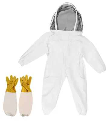 Produktbild von Kinder Imkeranzug mit Handschuhen und langen Ärmeln