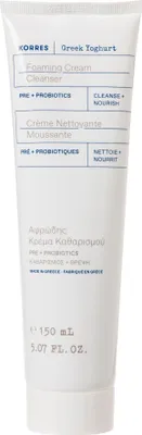 Zdjęcie produktu dla Korres Greek Yoghurt Kremowy żel do mycia twarzy z probiotykami, 150ml