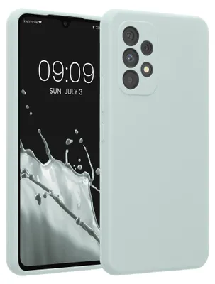 Produktbild von kwmobile Hülle kompatibel mit Samsung Galaxy A53 5G - Hülle Silikon gummiert - Handyhülle - Handy Case in Cool Mint