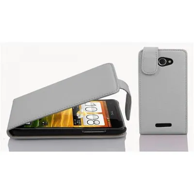 Zdjęcie produktu dla Cadorabo pokrowiec ochronny na HTC Butterfly w kolorze białym etui z klapką pokrowiec na telefon komórkowy imitacja skóry