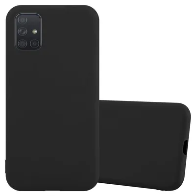 Immagine prodotto di Cadorabo Custodia per Samsung Galaxy A51 4G / M40s Custodia protettiva in nero Custodia per cellulare Custodia in silicone TPU Cover