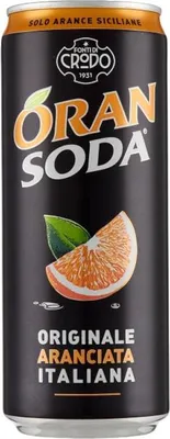 Obrázek produktu pro Oransoda 330 ml italský pomerančový nápoj v plechovce