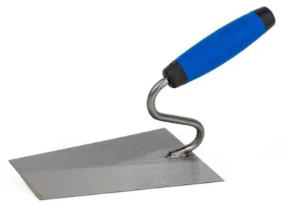 Productafbeelding van Lepel Kubala geborsteld staal - 180 x 120 x 80 mm - rubberen handgreep MČ