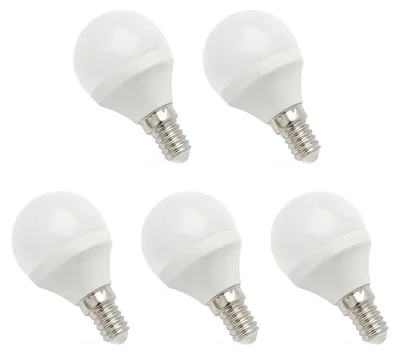 Produktbild von Spectrum E14 LED-Lampe P45 6W 520lm 3000K warmweiß 5 Stück