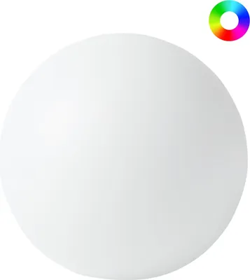 Produktbild von BELIANI LED Kugelleuchte Weiß Kunststoff ø 42 cm RGB IP67 mit Erdspieß Fernbedienung Stecker für Strom Modern Lichtkugel Garten Outdoor Außenbereich
