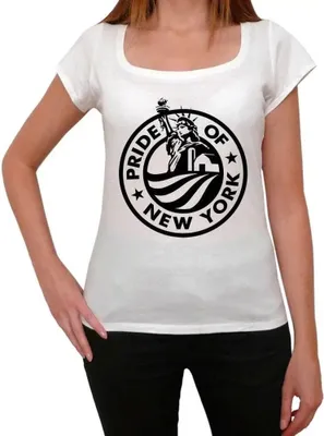 Produktbild von Damen Grafik T-Shirt Stolz auf New York – Pride Of New York – Öko-Verantwortlich Vintage Jahrgang Kurzarm Lustige Druck Geburtstag Geschenk Frau