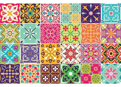 Image de Autocollants muraux – Autocollants pour carrelage pour la cuisine et la salle de bain – 24 autocollants VOLTERRA – 24 autocollants 15 x 15 cm