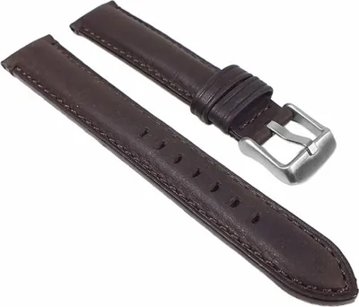 Produktbild von Ranger Ersatzband Uhrenarmband Kalbsleder Band Dunkelbraun 24023S, Stegbreite:18mm