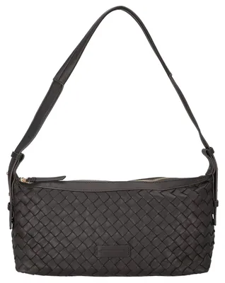 Produktbild von Les Visionnaires Marie Baguette Weave Silky - Schultertasche 38.5 cm (cafe)