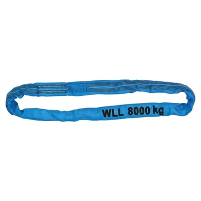 Produktbild von Rundschlinge WLL 8.000 kg, Länge: 2 m, Umfang: 4 m, blau von PETEX