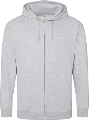 Immagine prodotto di Just Hoods JH050 | Felpa con cappuccio con zip / Zoodie da uomo - Colore: Heather Grey - Taglia: 4XL