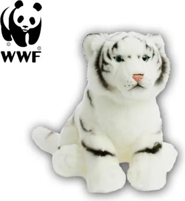 Immagine prodotto di WWF peluche tigre bianca (30 cm) peluche realistico grande gatto