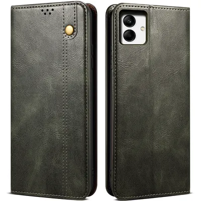 Immagine prodotto di Custodia per Samsung Galaxy A04 4G, portafoglio in pelle flip case con funzione stand verde