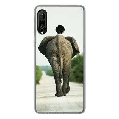 Produktbild von MuchoWow® Handyhülle Schutzhülle Hülle für Huawei P30 Lite Elefant - Kröte - Tiere - Natur Silikon Softcase Handy Hülle - Handyhülle