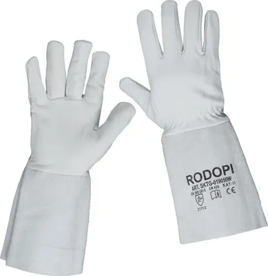 Produktbild von Rodopi Schweißerhandschuhe aus weichem robustem Rindvollleder Größe 9 1 Paar