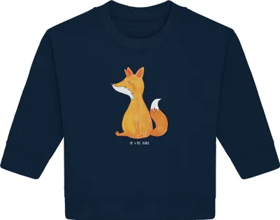Produktbild von Mr. & Mrs. Panda Organic Baby Pullover Einhorn Wunsch 24. - 36. Monat - French Navy - Geschenk, Unicorn, Fuchs, Unicorns, Füchse, Einhörner, Bullover, Fuchshörnchen