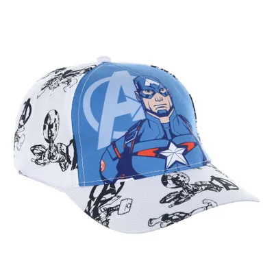 Produktbild von Avengers Captain America Iron Man Mesh Baseball-Cap Mütze Kappe Sommer-Hut, Farbe:Blau, Größe:52