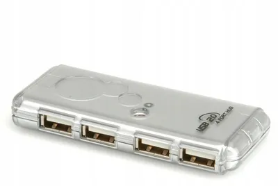 Produktbild von VALUE USB-Hub 2.0 für Notebooks, 4 Ports, Silber