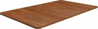 Productafbeelding van Wastafelblad, donkerbruin, 100x60x1,5 cm, massief hout, behandeld