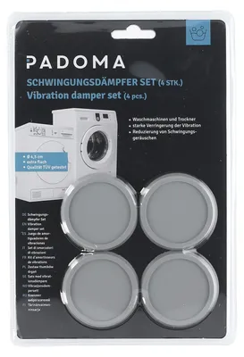 Immagine prodotto di Set di antivibranti universali - 4 pezzi di gommini antivibranti per lavatrice e asciugatrice
