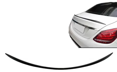 Produktbild von Kofferraumspoiler für Mercedes C-Klasse W205 Limousine 2014-2020 Glänzend schwarz.