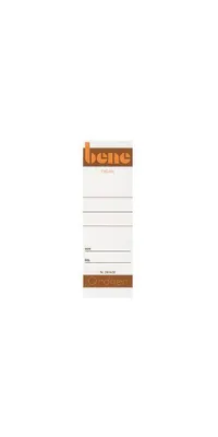 Produktbild von Bene Ordnerrückenschild 291460 breit/kurz Papier ws 10 St./Pack.