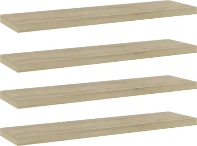 Image de Panneau de bibliothèque 4 pcs chêne sonoma bois d’ingénierie