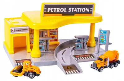 Produktbild von Anek Baustellen-Tankstelle mit Fahrzeugen für Kinder
