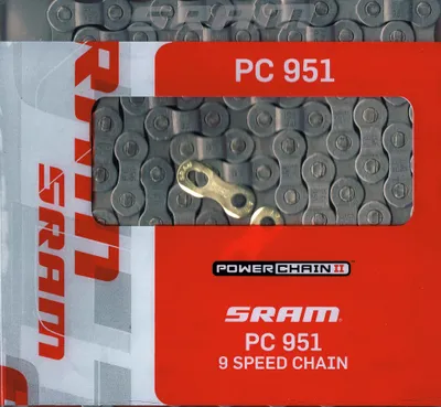 Produktbild von SRAM PC 951 Kette 9 fach 11/128 Fahrradkette 9 Speed Kettenschaltung