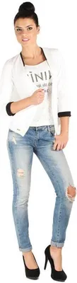 Immagine prodotto di Giacca blazer corta da donna; M, bianco