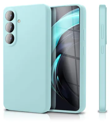 Produktbild von NALIA Silikonhülle für Samsung Galaxy S26 – Kameraschutz & Innenfutter – Soft-Touch Case – Marke aus Berlin – Eisblau