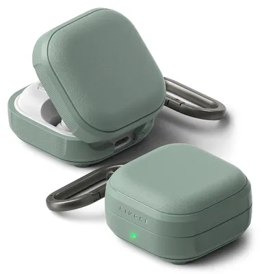 Obrázok produktu pre Ringke - Protection Case Onyx Magnetic - for Samsung Galaxy Buds 4 / Buds 4 Pro, Non-Slip Texture, Carabiner Hole - Sage Green