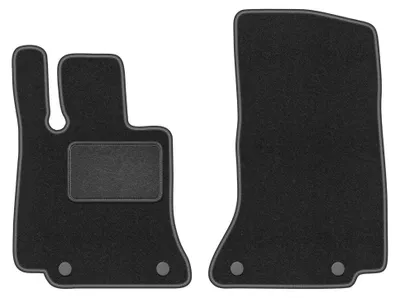 Image de Tapis avant en moquette pour Mercedes C-Klasa W206 2021- (berline/break) – 2 pièces, gris graphite, sur mesure – Wielganizator LUX