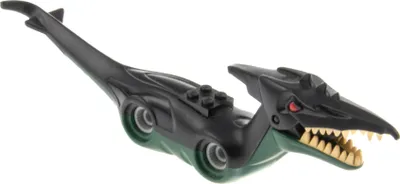 Produktbild von 1x Lego Tier Dinosaurier Pteranodon Körper Kopf schwarz grün 54132pb01 DAbody1