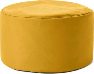 Produktbild von Lumaland Sitzsack-Hocker Pouf rund 50l senfgelb