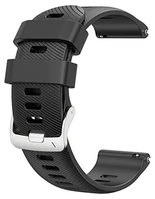 Productafbeelding van Compatibele Horlogeband voor Forerunner 255/Vivoactive 4/Venu 2 - 22mm Siliconen Sport Armband voor Smartwatches