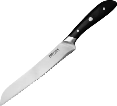 Produktbild von Porkert Vilem Brotmesser mit Wellenschliff, Klingelange 20 cm aus rostfreiem Edelstahl, scharfe Klinge mit ergonomisch geformten Griff
