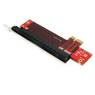 Produktbild von StarTech.com PCI Express x1 auf x16 Extender Adapter - PCIe Riser Verlängerung Karte, PCIe, PCIe, Rot, CE, REACH, TAA, 2,5 Gbit/s, 44,3 mm