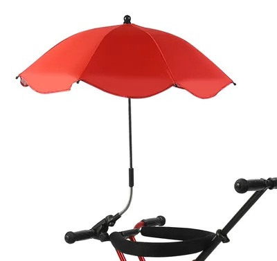 Produktbild von Tragbarer Stuhlschirm mit Klemme für Terrasse und Kinderwagen – Rot