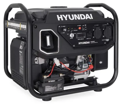 Produktbild von HYUNDAI Inverter Generator HY5000iE – 5.0 kW Benzin Stromerzeuger mit E-START, USB – ideal für Baustelle, Outdoor und als Notstromaggregat