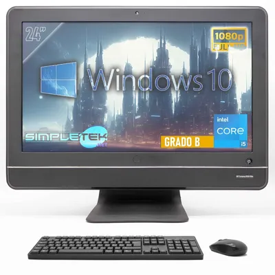 Zdjęcie produktu dla HP Compaq Elite 8200, ekran 58,4 cm (23"), rozdzielczość Full HD, procesor Intel® Core™ i5, 4 GB pamięci RAM, dysk twardy 500 GB, system operacyjny Windows 7 Professional