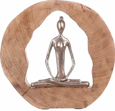 Produktbild von Casablanca by Gilde Dekofigur Skulptur Health silber, handgearbeitet H. 27 cm,81020