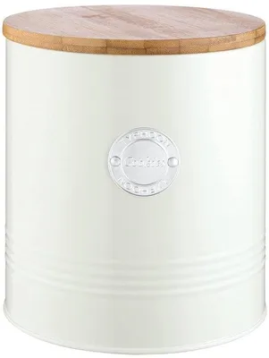 Productafbeelding van Famanu koekjestrommel, elegant design - pastelkleur - 16x16x18 cm
