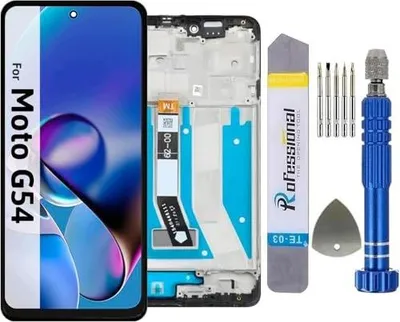 Zdjęcie produktu dla Wyświetlacz LCD do motorola G54 XT2343 ekran dotykowy zamiennik czarny