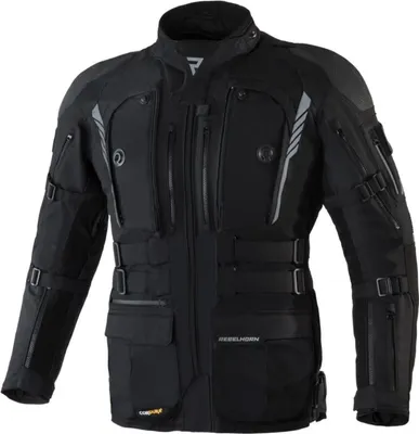 Produktbild von Rebelhorn Patrol Motorrad Textiljacke Farbe: Schwarz, Grösse: L